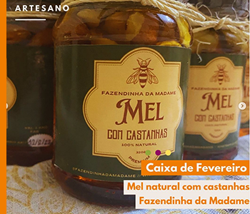 MEL NATURAL COM CASTANHAS - Fazendinha da Madame
        